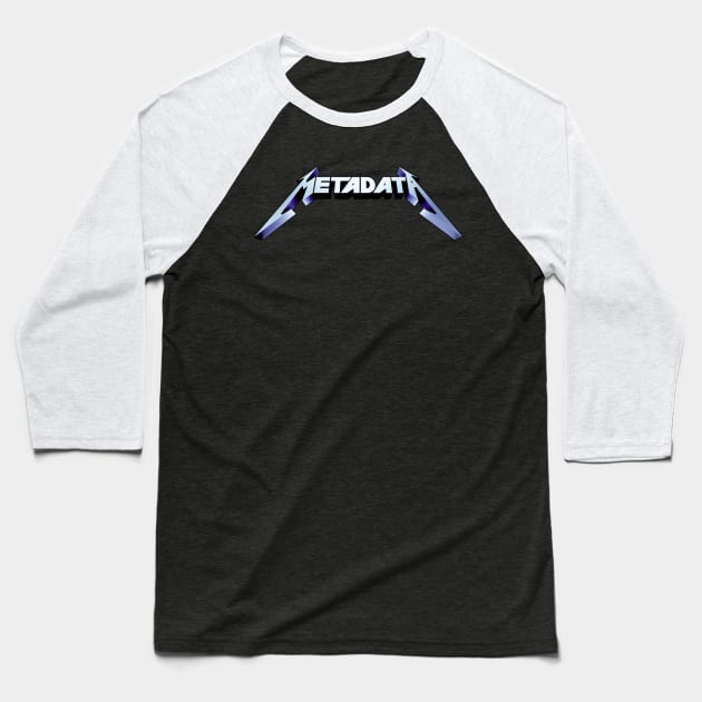 Metadata Chrome Baseball T-Shirt by Rowdy Designs